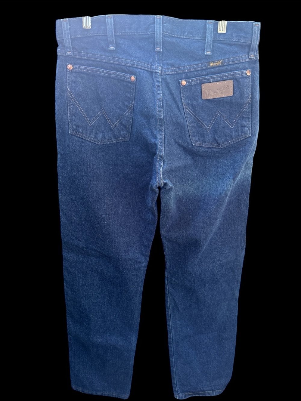 Wrangler W2K Dark Blue Straight-Leg Denim Jeans 31x32